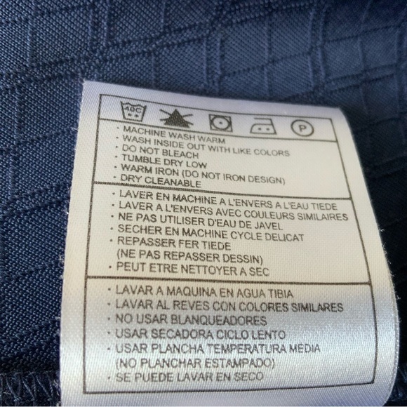 Nike Mens Dri Fi Short Sleeve Blue Polo 1/4 Zip Tiger Woods Collection L Shirt - Picture 9 of 10